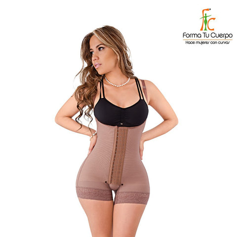 Faja Cachetera Tiras Broche Cocoa - (Ref. P-002)