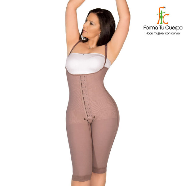 Faja Rodilla Tiras Broche Cocoa - (Ref. P-021)