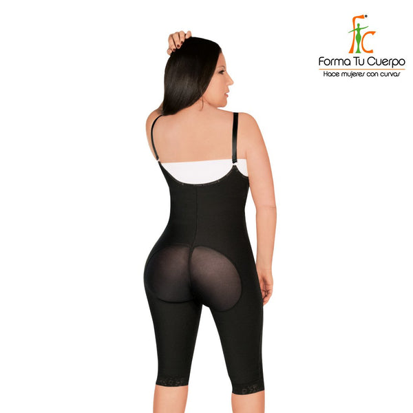 Faja Rodilla Tiras Cremallera Negro - (Ref. O-026 )