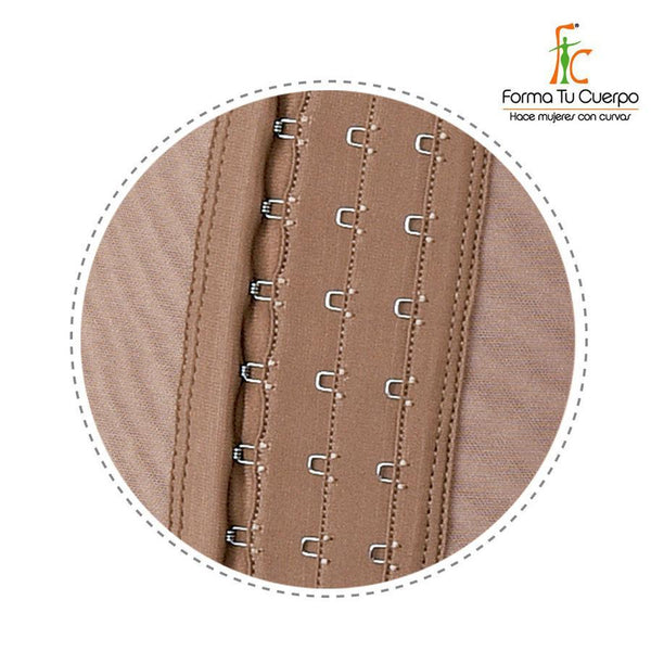 Faja Pacifica Rodilla Manga Larga Broche Cocoa - (Ref. P-043)